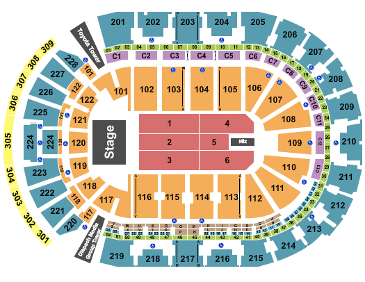 Nationwide Arena Journey Seating Chart
